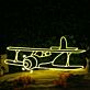Flugzeug LED Neonschild Moderne Neon Wanddekoration für Kinderzimmer Schlafzimmer Wohnzimmer Büro und kreative Räume
