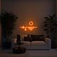 Sonnenuntergang mit Segelbooten LED-Neonschild für Wohnzimmer oder Schlafzimmer