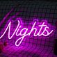 Nights LED Neonschild für Schlafzimmer und Wohnzimmer