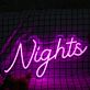 Nights LED Neonschild für Schlafzimmer und Wohnzimmer