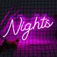 Nights LED Neonschild für Schlafzimmer und Wohnzimmer