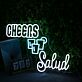 CHEERS Salud LED-Neonschild für Bar und Party