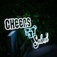 CHEERS Salud LED-Neonschild für Bar und Party