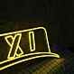 TAXI Hut LED Neonschild Gelbes Neonlicht als Wanddekoration für Bar Club Garage Spielzimmer und moderne Räume
