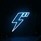 LED Neonschild Blitz modernes Neon Wandlicht für Wohnzimmer Büro oder Dekoration