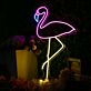 Elegantes LED Neonschild Flamingo Motiv modernes Neon Wandlicht für Wohnzimmer Schlafzimmer oder stilvolle Wohnräume