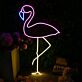 Elegantes LED Neonschild Flamingo Motiv modernes Neon Wandlicht für Wohnzimmer Schlafzimmer oder stilvolle Wohnräume