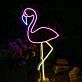 Elegantes LED Neonschild Flamingo Motiv modernes Neon Wandlicht für Wohnzimmer Schlafzimmer oder stilvolle Wohnräume