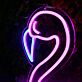 Elegantes LED Neonschild Flamingo Motiv modernes Neon Wandlicht für Wohnzimmer Schlafzimmer oder stilvolle Wohnräume