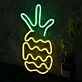 LED Neonschild Burger modernes Neon Wandlicht für Küche Restaurant Imbiss oder Dekoration