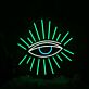 Abstraktes Auge LED Neonschild als moderne Wanddekoration für Wohnzimmer Schlafzimmer und kreative Räume