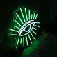 Abstraktes Auge LED Neonschild als moderne Wanddekoration für Wohnzimmer Schlafzimmer und kreative Räume