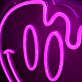 Schmelzendes Smiley Gesicht LED-Neonschild Wohnzimmer Bar