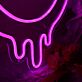 Schmelzendes Smiley Gesicht LED-Neonschild Wohnzimmer Bar