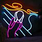 Angel Figur LED Neonschild Künstlerisches Menschen Motiv Neon Wandlicht