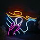 Angel Figur LED Neonschild Künstlerisches Menschen Motiv Neon Wandlicht