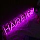 HAIR & PERM LED-Neonschild für Friseursalon