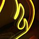 Flammenform LED Neonschild Abstraktes Feuer Motiv Neon Wandlicht