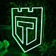 Modernes LED Neonschild Schild Symbol abstraktes Neon Wandlicht für Wohnzimmer Büro oder Bar
