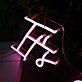 It's a girl LED-Neonschild Babyshower