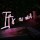 It's a girl LED-Neonschild Babyshower