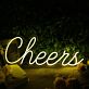 Cheers LED-Neonschild für Bar Party