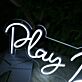 Play B Sharp LED-Neonschild Musikstudio Wohnzimmer