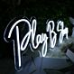 Play B Sharp LED-Neonschild Musikstudio Wohnzimmer