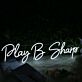 Play B Sharp LED-Neonschild Musikstudio Wohnzimmer