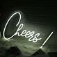 Cheers LED Neonschild für Wohnzimmer und Bar