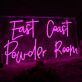 East Coast Powder Room LED-Neonschild für Friseursalon und Kosmetikstudio