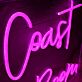 East Coast Powder Room LED-Neonschild für Friseursalon und Kosmetikstudio