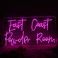 East Coast Powder Room LED-Neonschild für Friseursalon und Kosmetikstudio
