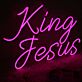 King Jesus LED-Neonschild für Kirche oder Wohnzimmer