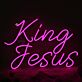 King Jesus LED-Neonschild für Kirche oder Wohnzimmer