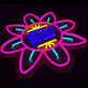 Hello Blumen-LED-Neonschild