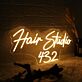 Hair Studio 432 LED-Neonschild für Friseursalon
