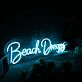 Beach Dreams LED-Neonschild für Wohnzimmer oder Schlafzimmer
