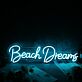 Beach Dreams LED-Neonschild für Wohnzimmer oder Schlafzimmer