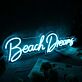 Beach Dreams LED-Neonschild für Wohnzimmer oder Schlafzimmer