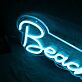 Beach Dreams LED-Neonschild für Wohnzimmer oder Schlafzimmer