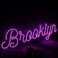 Brooklyn LED-Neonschild für Wohnzimmer oder Bar