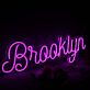 Brooklyn LED-Neonschild für Wohnzimmer oder Bar
