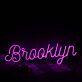 Brooklyn LED-Neonschild für Wohnzimmer oder Bar