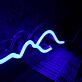 Mond und Berge LED Neonschild Minimalistisches Neon Wandlicht