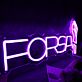 FORSA LED Neonschild mit Faust Symbol Neon Wandlicht für Studio Büro oder moderne Räume