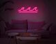 Meereswellen LED-Neonschild für Wohnzimmer Schlafzimmer