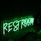 RESTROOM LED-Neonschild für Restaurant und Bar