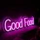 Good Food LED-Neonschild für Restaurant und Küche