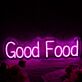 Good Food LED-Neonschild für Restaurant und Küche